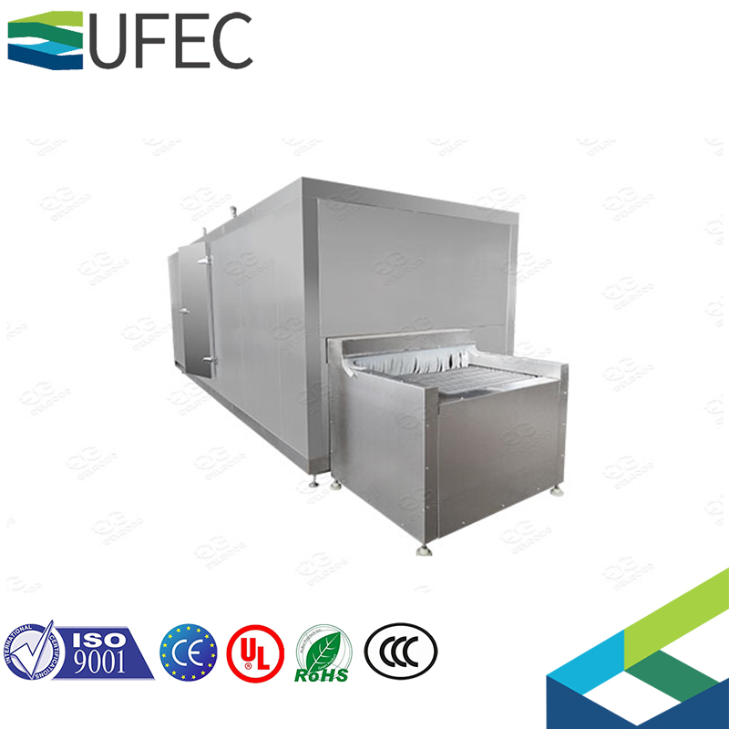 5T / h خط معالجة فواكه الخضروات المجمدة iqf الأوتوماتيكي نفق الفريزر iqf الفريزر الصناعي الفوري