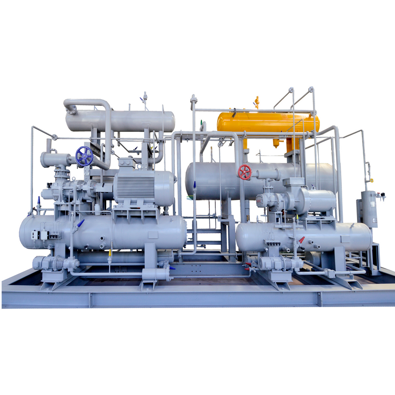ضاغط تبريد متتالي NH3/CO2 ضاغط لولبي